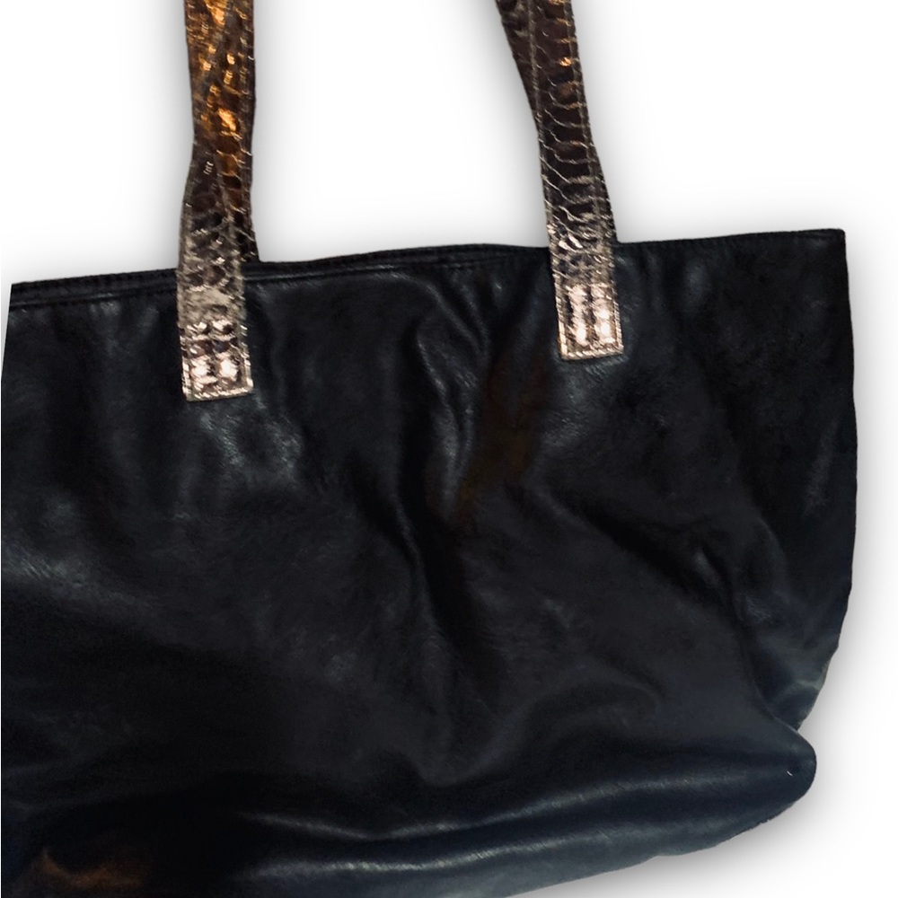 Jimmy Choo • Vegan Leather Parfums Shopper Tote Bag / Rose Gold Snakeskin - Picture 2 of 6